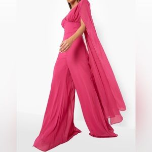 CAPE WIDE LEG JUMPSUIT